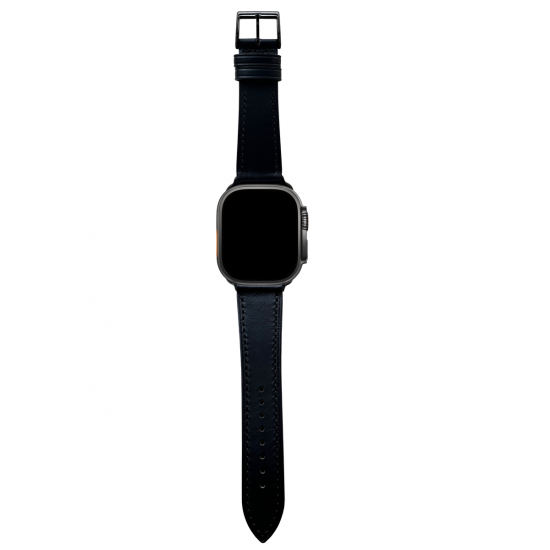 MinZ Horween Leather Band stitch ブラック（ブラック金具）