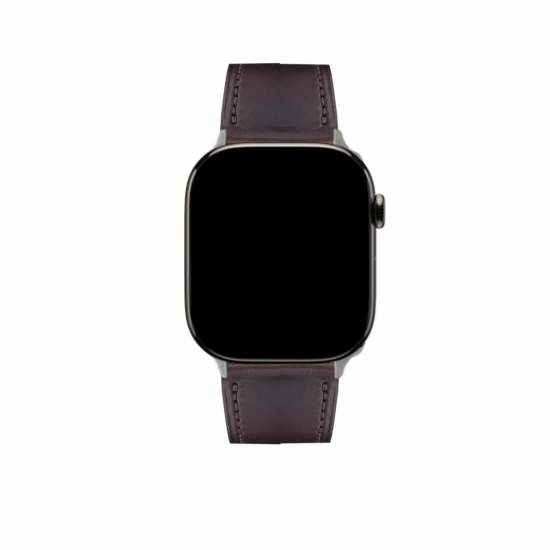 MinZ Horween Leather Band stitch ブラウン（シルバー金具）