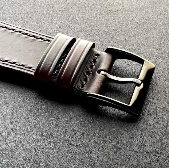 MinZ Horween Leather Band stitch ブラウン（シルバー金具）