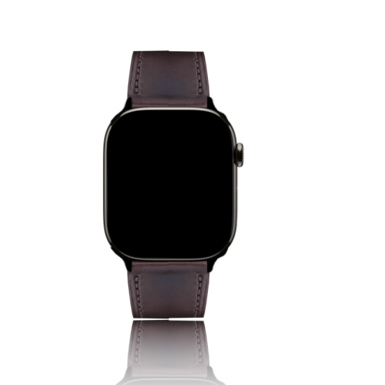MinZ Horween Leather Band stitch ブラウン（ブラック金具）