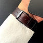 MinZ Horween Leather Band stitch ブラウン（ブラック金具）