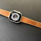 MinZ Horween Leather Band stitch エイジングブラウン（シルバー金具）
