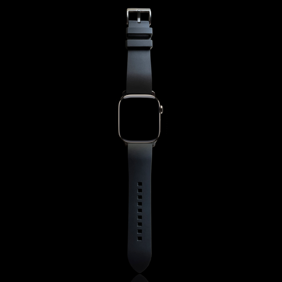 MinZ FKM mono Band ブラック（シルバー金具）
