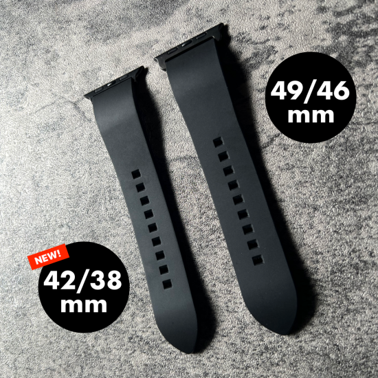 MinZ FKM mono Band ブラック（シルバー金具）