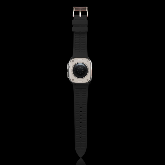 MinZ FKM mono Band ブラック（シルバー金具）