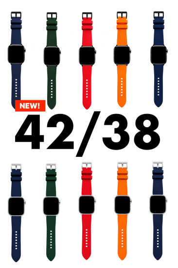 MinZ FKM mono Band インターナショナルオレンジ（シルバー金具）