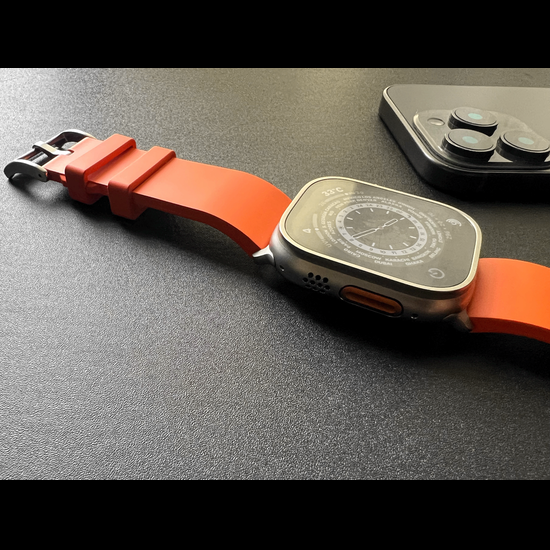 MinZ FKM mono Band インターナショナルオレンジ（シルバー金具）