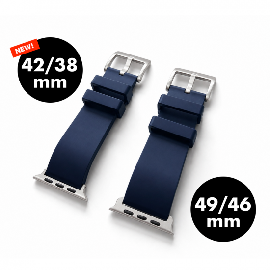 MinZ FKM mono Band ネイビー（シルバー金具）