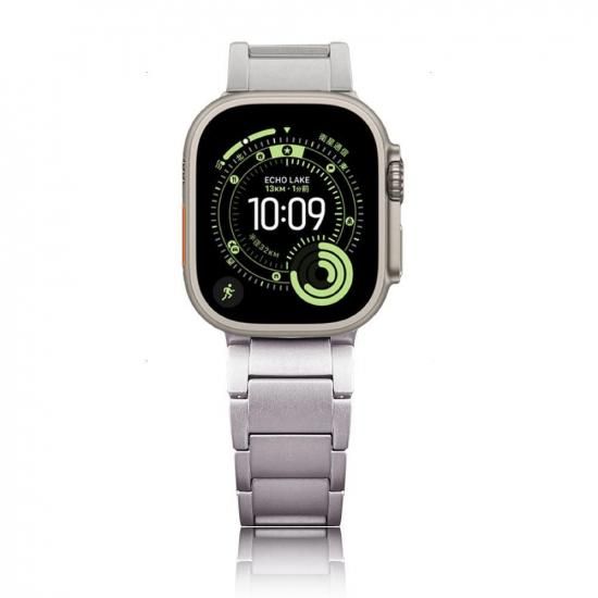 MinZ Titanium Band Pro for Apple Watch ナチュラルチタニウム 49mm/46mm