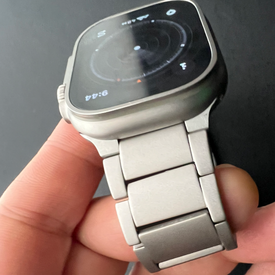 MinZ Titanium Band Pro for Apple Watch ナチュラルチタニウム 49mm/46mm