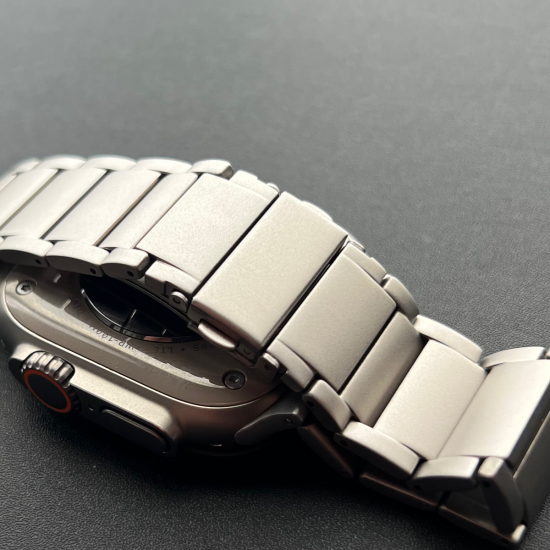 MinZ Titanium Band Pro for Apple Watch ナチュラルチタニウム 49mm/46mm