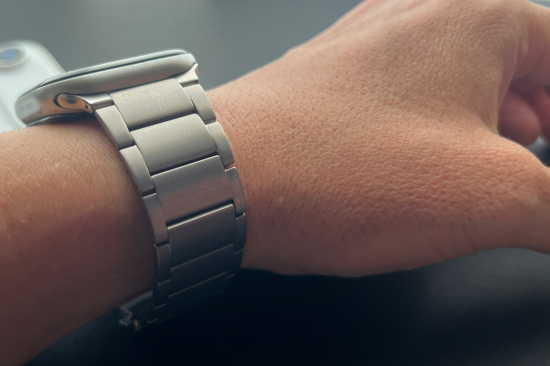MinZ Titanium Band Pro for Apple Watch ナチュラルチタニウム 49mm/46mm