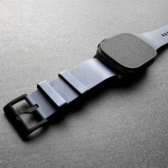 MinZ FKM mono Band ネイビー（ブラック金具）