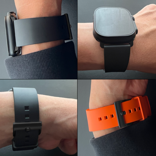MinZ FKM mono Band ネイビー（ブラック金具）