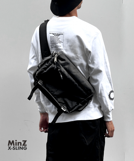 【予約受付：9月中旬から下旬入荷予定】MinZ X-Sling ブラックジップタグ