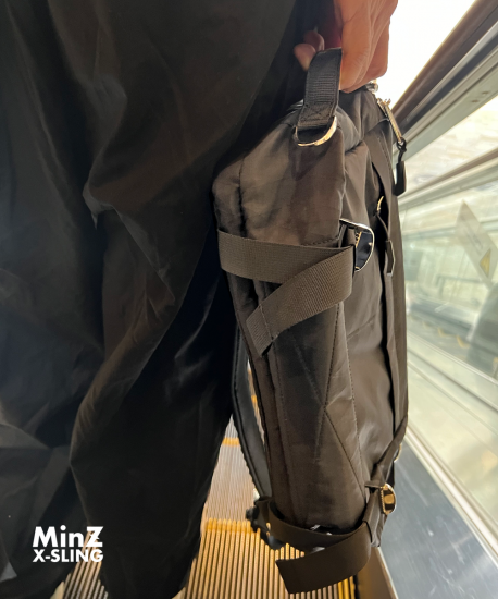 【予約受付：9月中旬から下旬入荷予定】MinZ X-Sling ブラックジップタグ