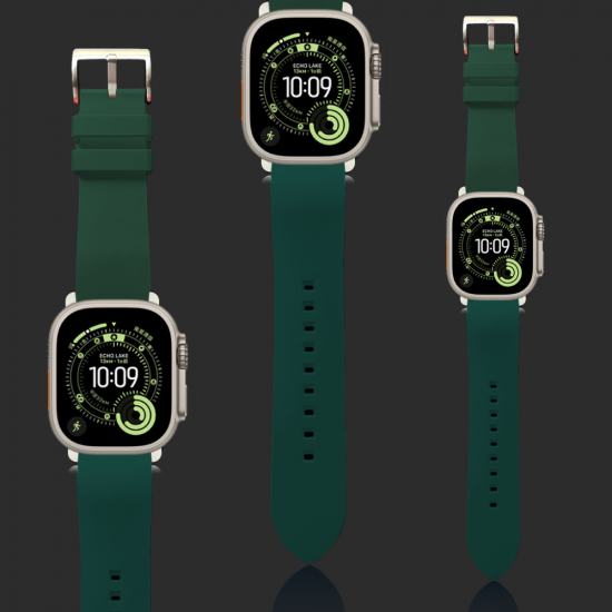 MinZ FKM mono Band グリーン（シルバー金具）