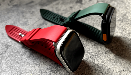 MinZ FKM mono Band レッド（シルバー金具）