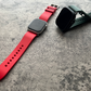 MinZ FKM mono Band レッド（シルバー金具）