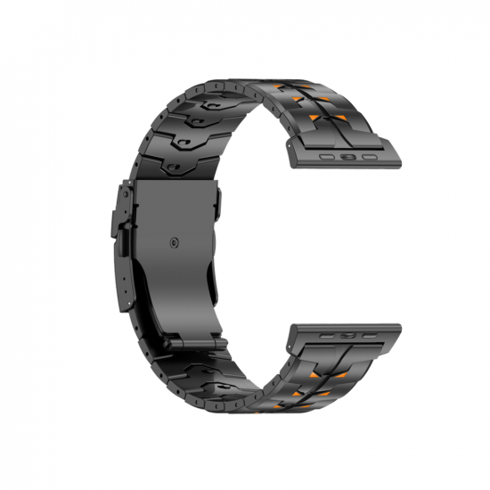 MinZ Titanium Band MASSIVE 26mm ブラックチタニウム×インターナショナルオレンジ 49mm/46mm