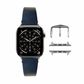 MinZ Horween Leather Band ブラックレザー（シルバー金具）