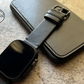 MinZ Horween Leather Band ブラックレザー（シルバー金具）