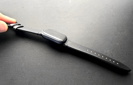 MinZ Horween Leather Band ブラックレザー（ブラック金具）