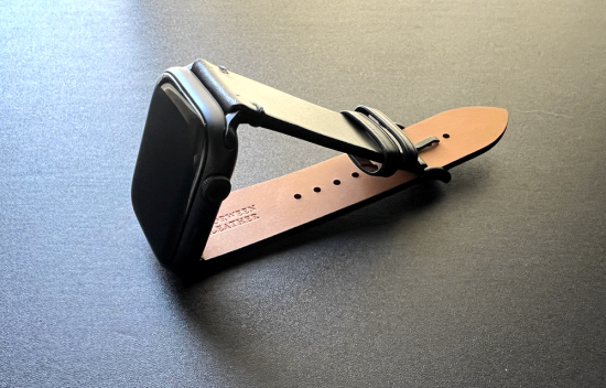 MinZ Horween Leather Band ブラックレザー（ブラック金具）