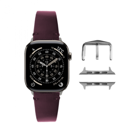 MinZ Horween Leather Band ブラウンレザー（シルバー金具）