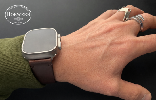 MinZ Horween Leather Band ブラウンレザー（シルバー金具）