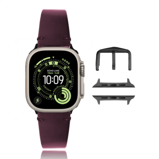 MinZ Horween Leather Band ブラウンレザー（ブラック金具）