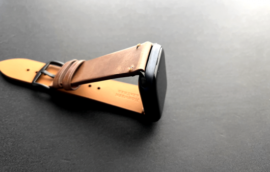 MinZ Horween Leather Band エイジングブラウンレザー（シルバー金具）