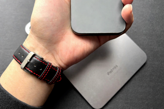 MinZ Scotchgard Leather Apple Watch Band Smooth leather ロッソ 49mm/46mm