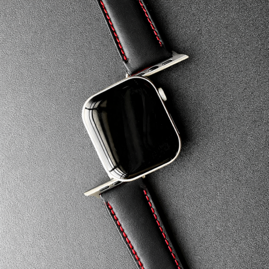 MinZ Scotchgard Leather Apple Watch Band Smooth leather ロッソ 42mm