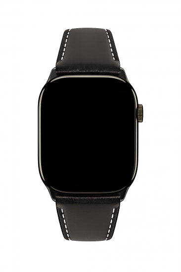 MinZ Scotchgard Leather Apple Watch Band Smooth leather ホワイト 49mm/46mm