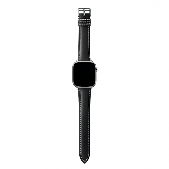 MinZ Scotchgard Leather Apple Watch Band Smooth leather ホワイト 49mm/46mm