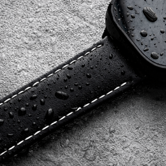 MinZ Scotchgard Leather Apple Watch Band Smooth leather ホワイト 42mm