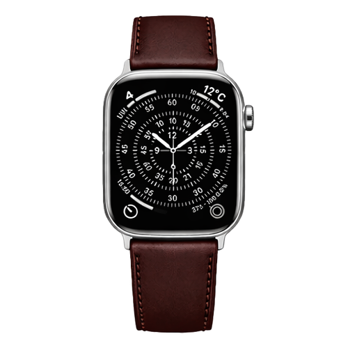 MinZ Horween Leather Band Trad ブラウンレザー（シルバー金具）