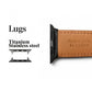 MinZ Horween Leather Band Trad エイジングブラウンレザー（ブラック金具）