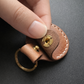 MinZ Horween Leather Keychain for AirTag エイジングブラウン