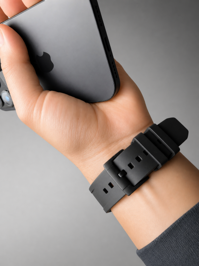 MinZ FKM mono Sport Band ブラック（ブラック金具）49mm/46mm