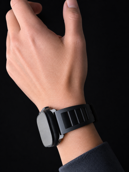 MinZ FKM mono Sport Band ブラック（ブラック金具）49mm/46mm