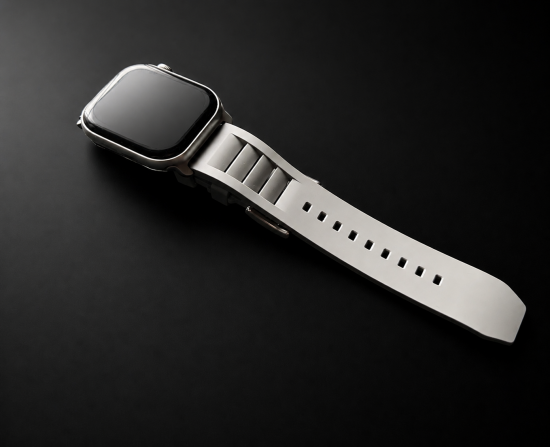 MinZ FKM mono Sport Band グレー（シルバー金具）49mm/46mm