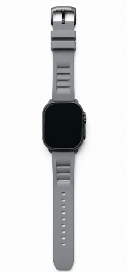 MinZ FKM mono Sport Band グレー（ブラック金具）49mm/46mm