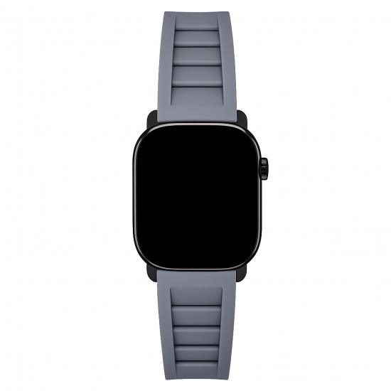 MinZ FKM mono Sport Band グレー（ブラック金具）49mm/46mm