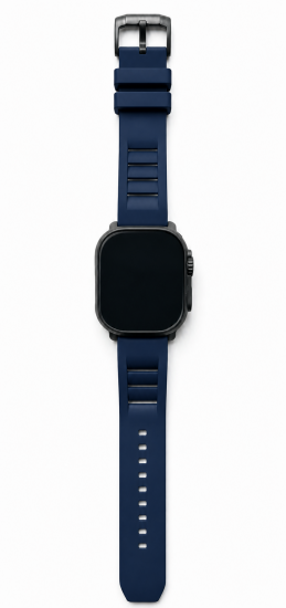 MinZ FKM mono Sport Band ネイビー（ブラック金具）49mm/46mm