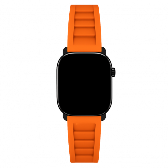 MinZ FKM mono Sport Band インターナショナルオレンジ（ブラック金具）49mm/46mm