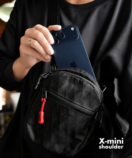 MinZ X-mini shoulder for iPhone ブラック
