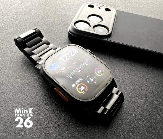 MinZ TITANIUM 26 for Apple Watch Ultra ブラックチタニウム