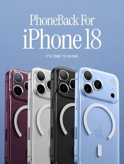 【先行販売】Suti PhoneBack クリア for 18 Pro / 18 Pro Max